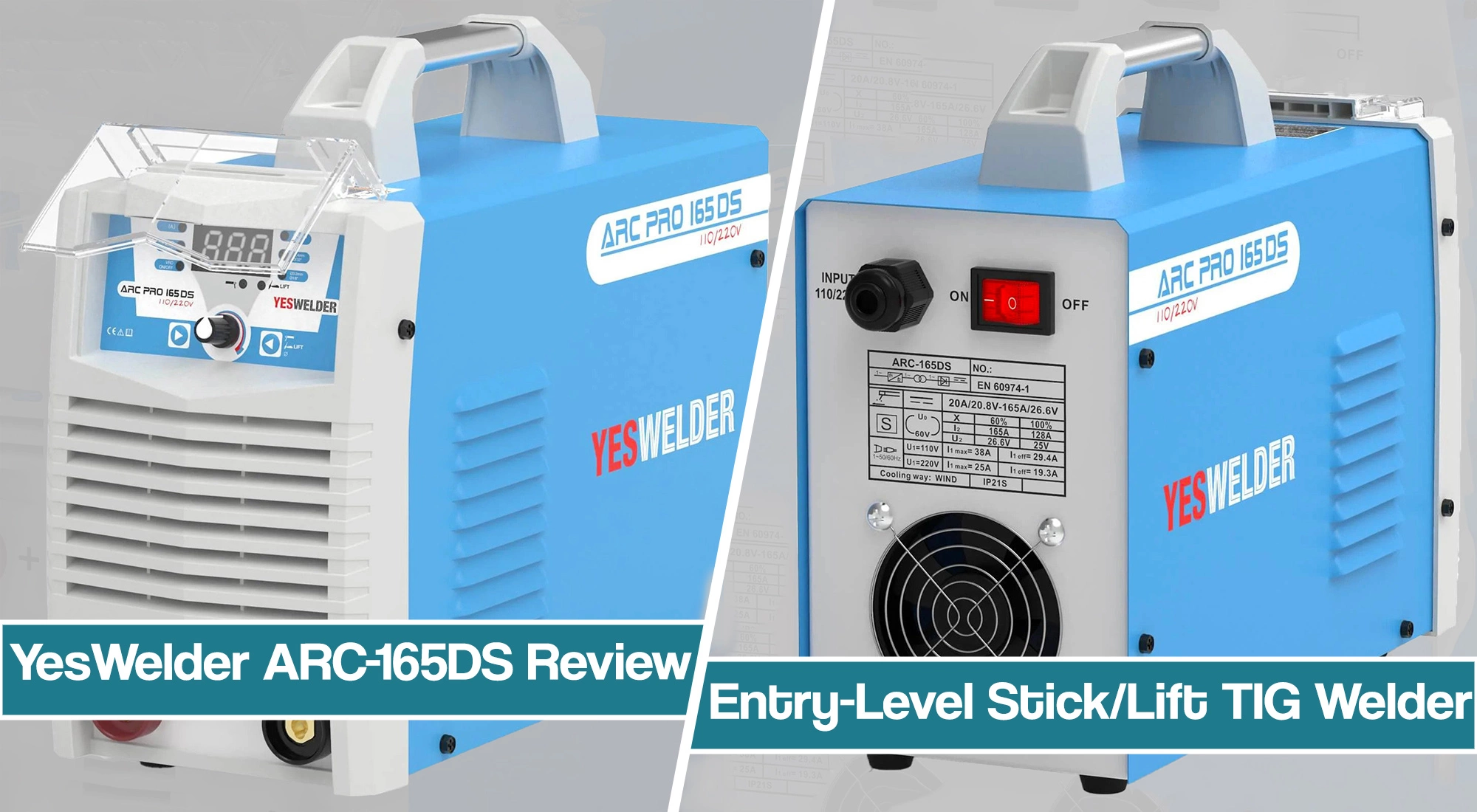 YesWelder ARC-165DS Welder Review – Stick/Lift TIG