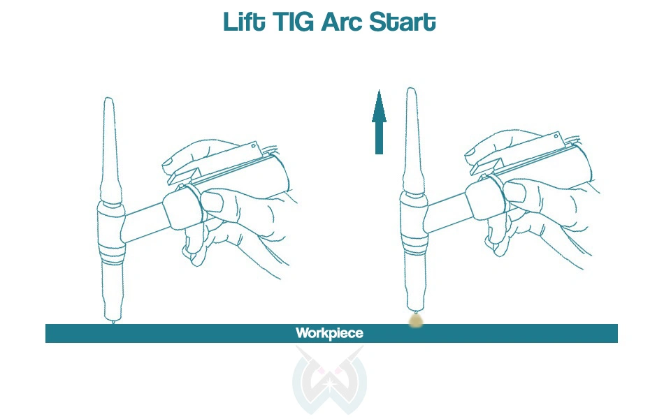 lift tig arc start illustrated