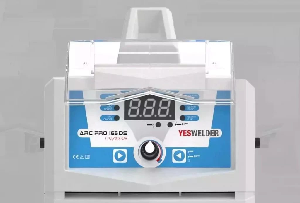 control panel of yeswelder arc-165 stick welder