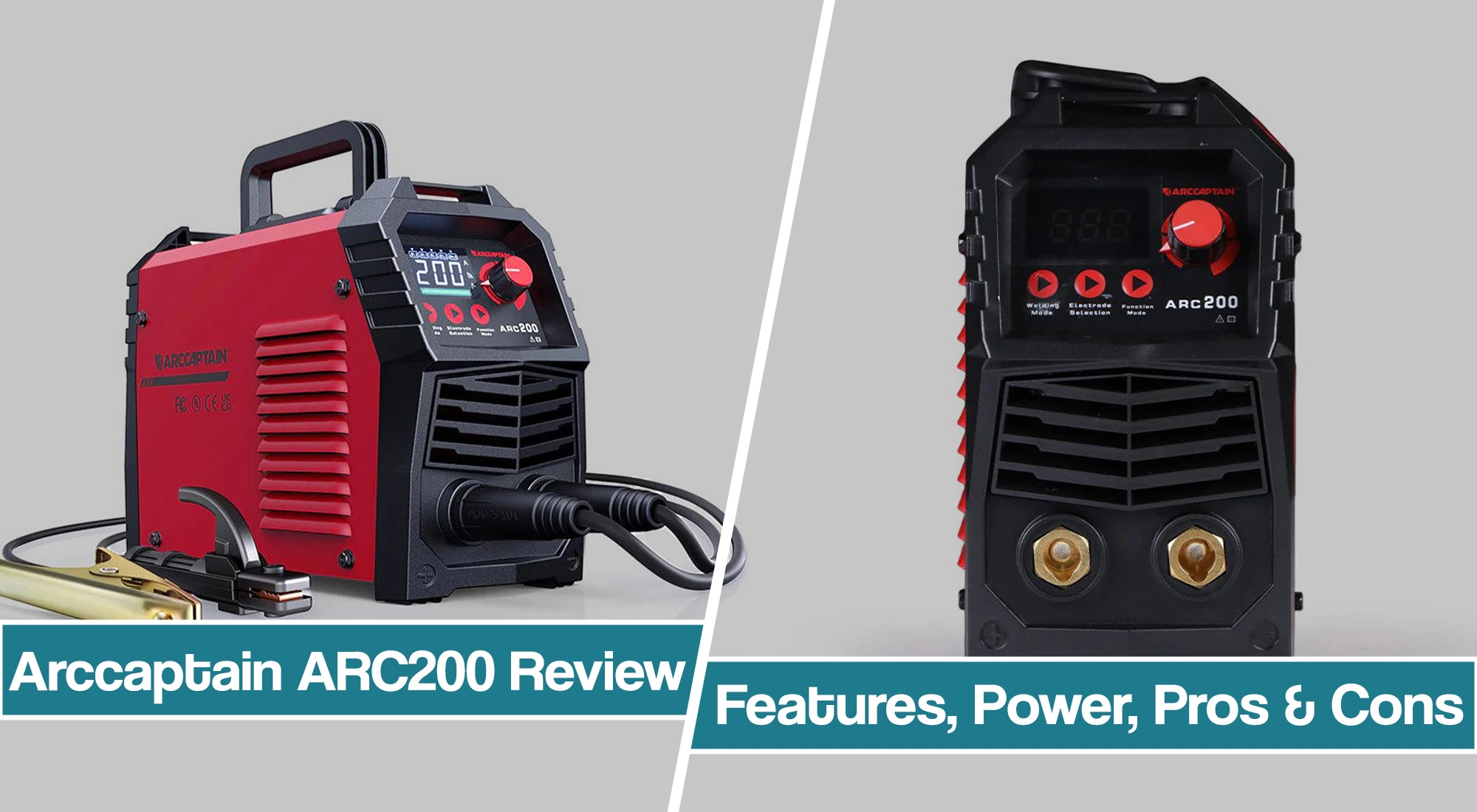 ArcCaptain ARC200 Stick Welder Review  Arc/Lift TIG with Synergic Control