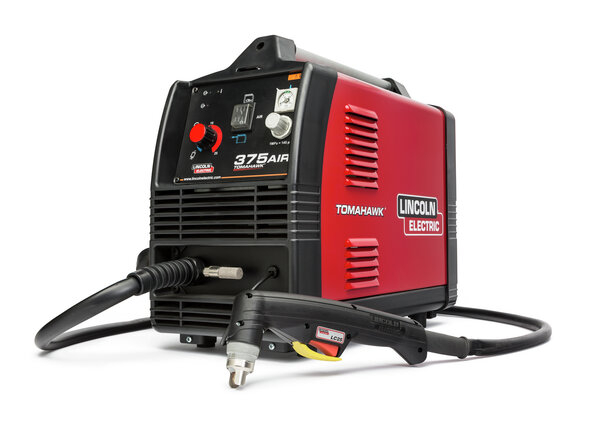 Image of a Lincoln Tomahawk 375 Air - Best 220V Plasma Cutter With Compressor 