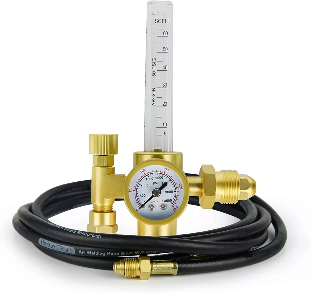 ZISS CO2 Argon Regulator with Gas Hose For TIG Welder