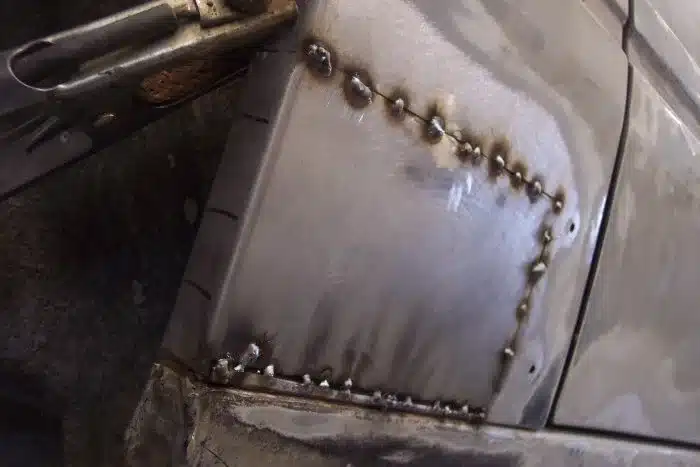 restoring car panels with TIG welding