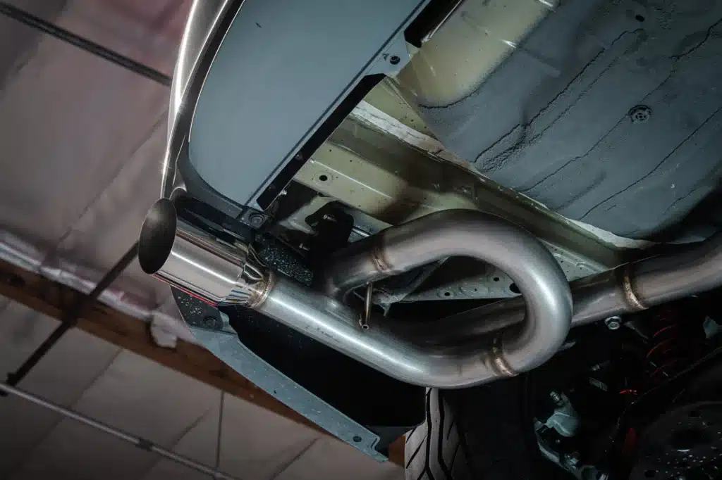 welded car exhaust