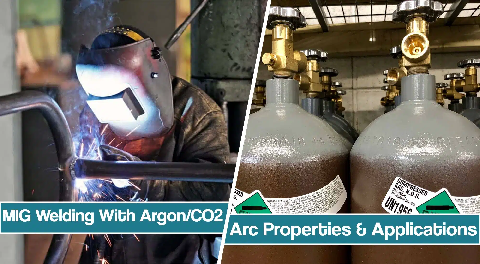 MIG Welding With 75/25 Argon CO2 Mix