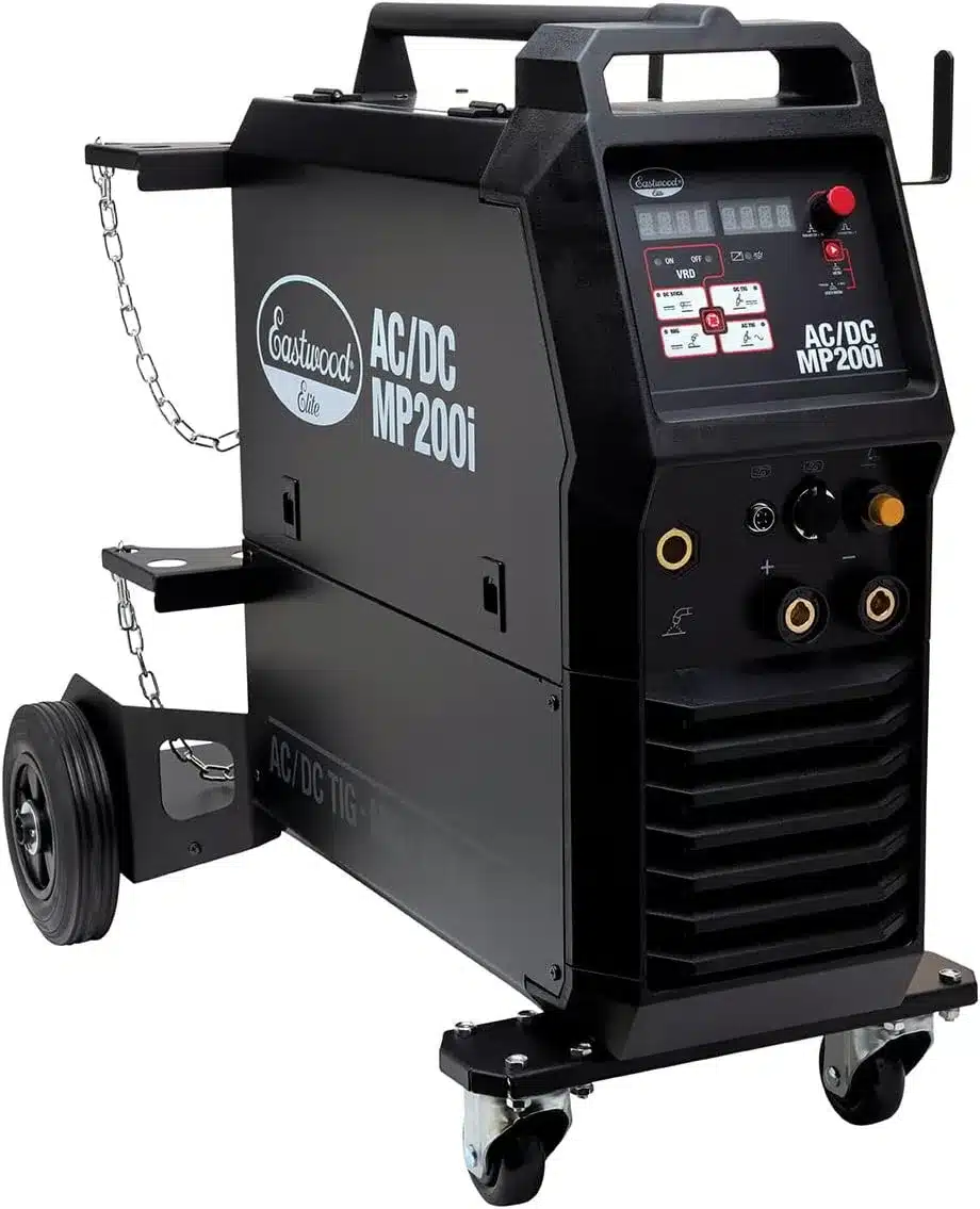 Eastwood Elite MP200i AC/DC Welder Review 4 Eastwood Elite MP200i AC/DC multi-process welder on its rolling cart
