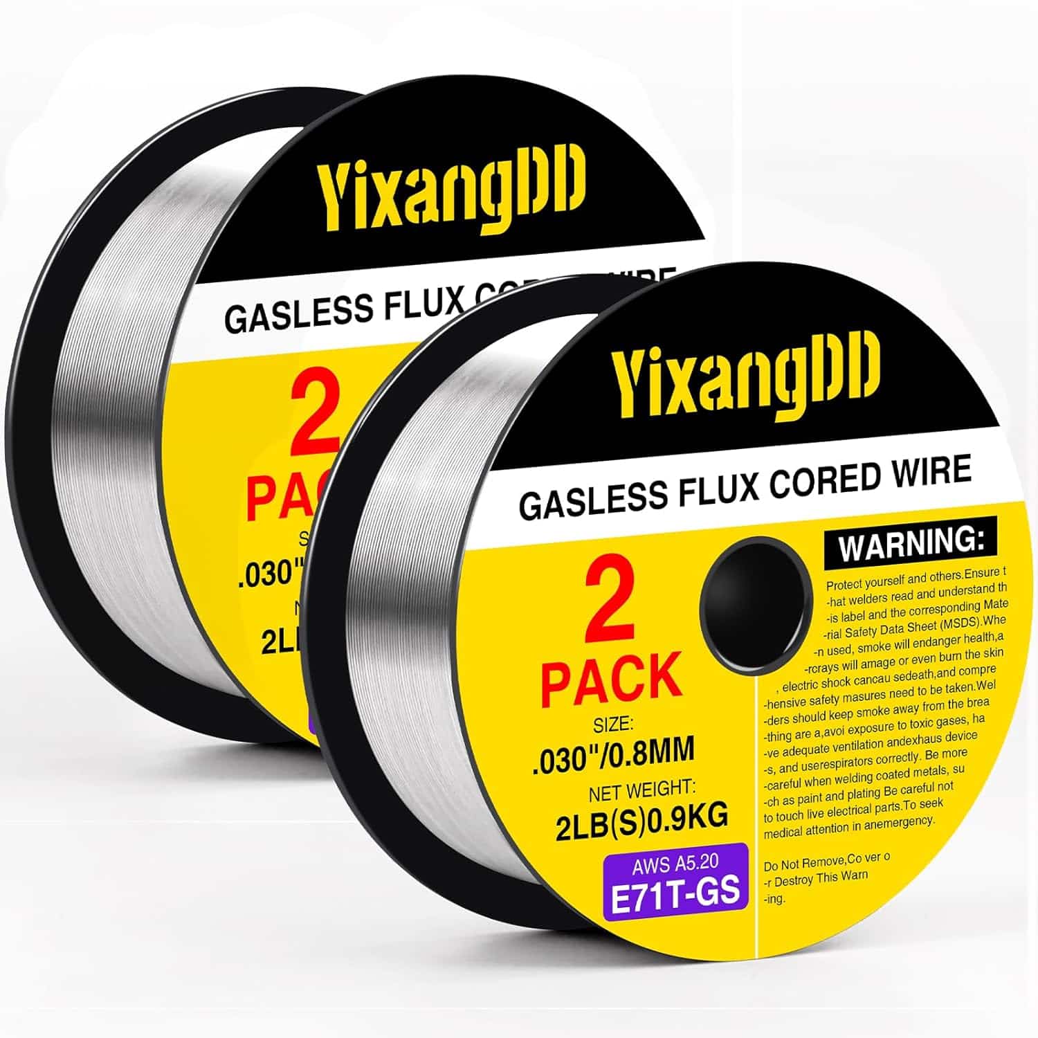 YixangDD 2 Pack Flux Core Welding Wire E71T-GS