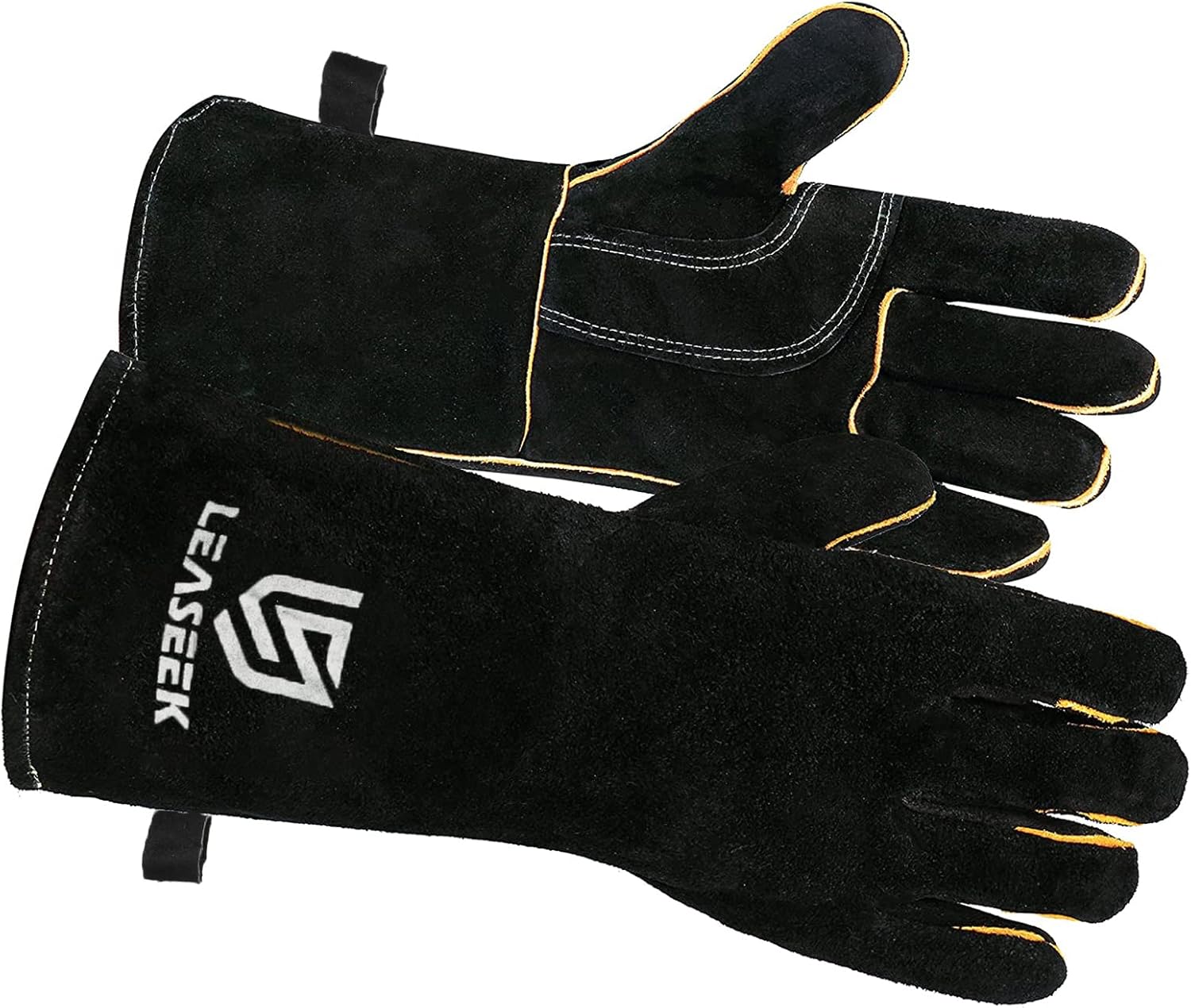 LeaSeek Leather Forge Welding Gloves Heat/Fire Resistant