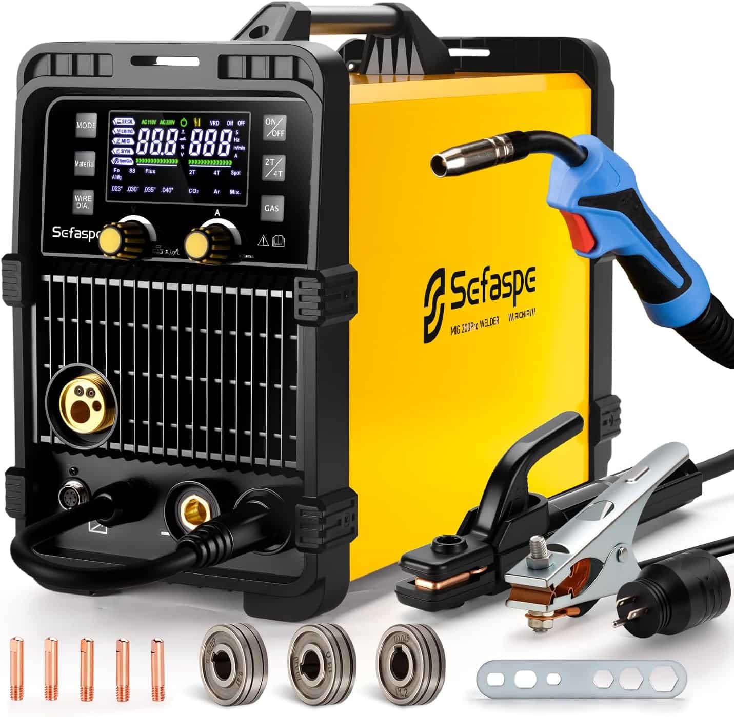 200Amp MIG Welder 7-in-1 Dual Voltage