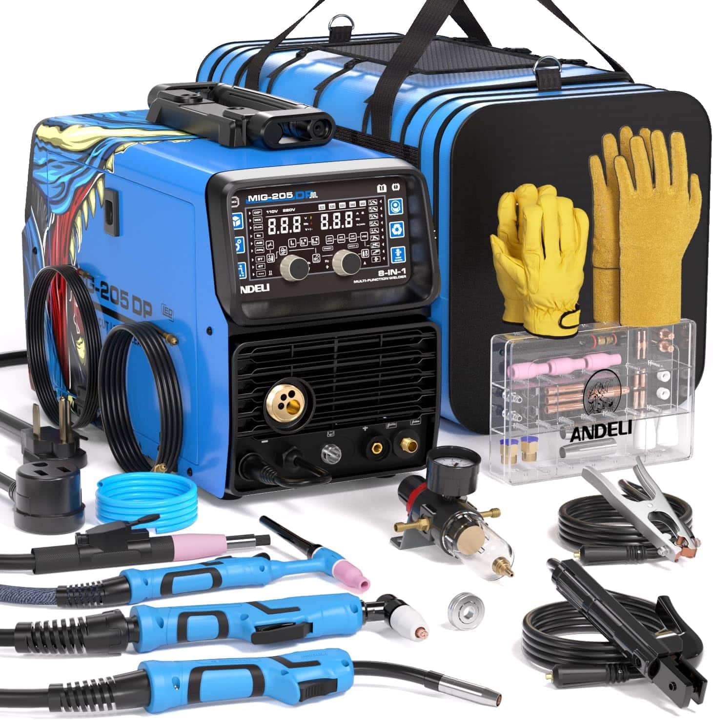 ANDELI 8-in-1 Multiprocess Welder Plasma Cutter