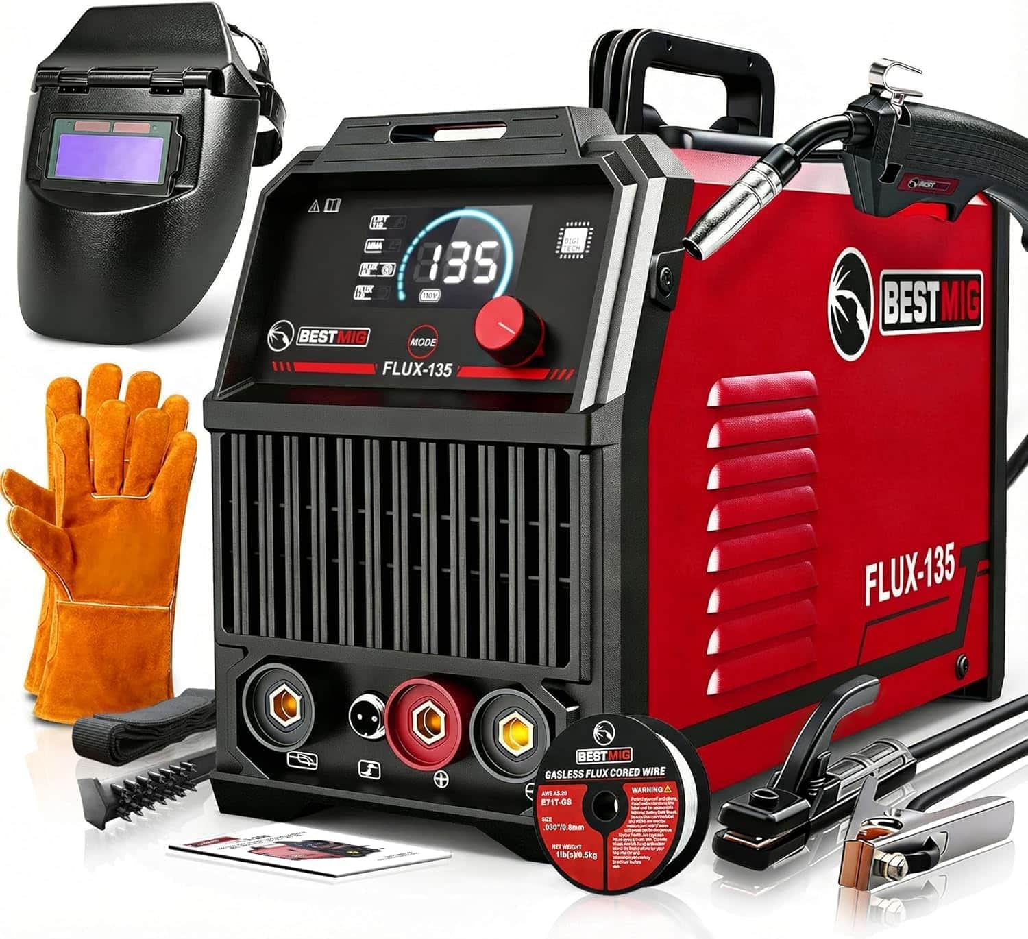 BESTMIG 135A MIG Flux Core Welder