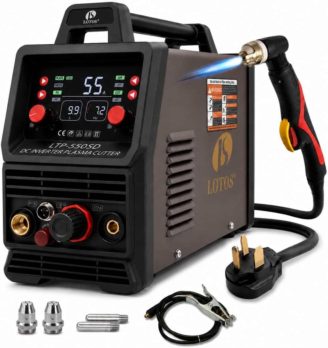Lotos LTP5505D 55A Plasma Cutter with Rust Removal