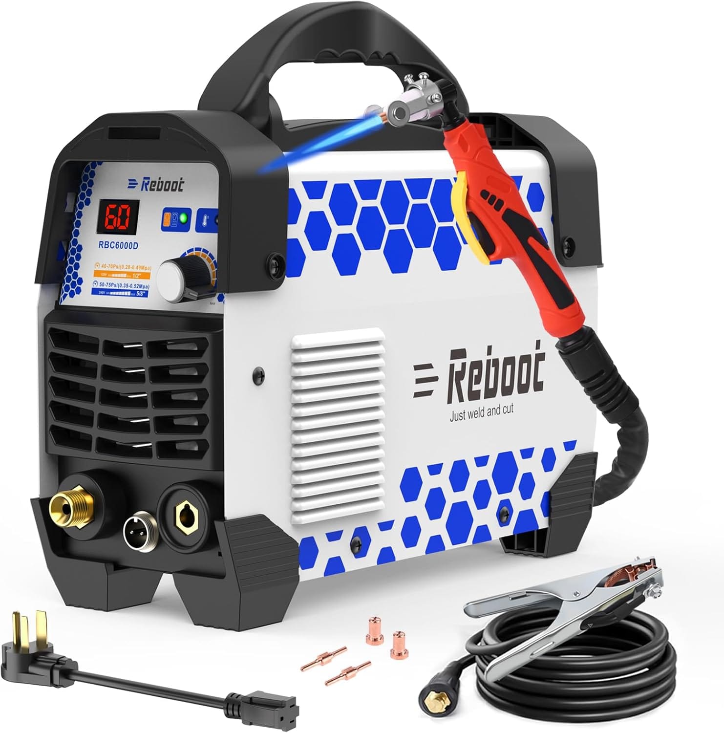 Reboot 60A Plasma Cutter Dual Voltage 120V/240V