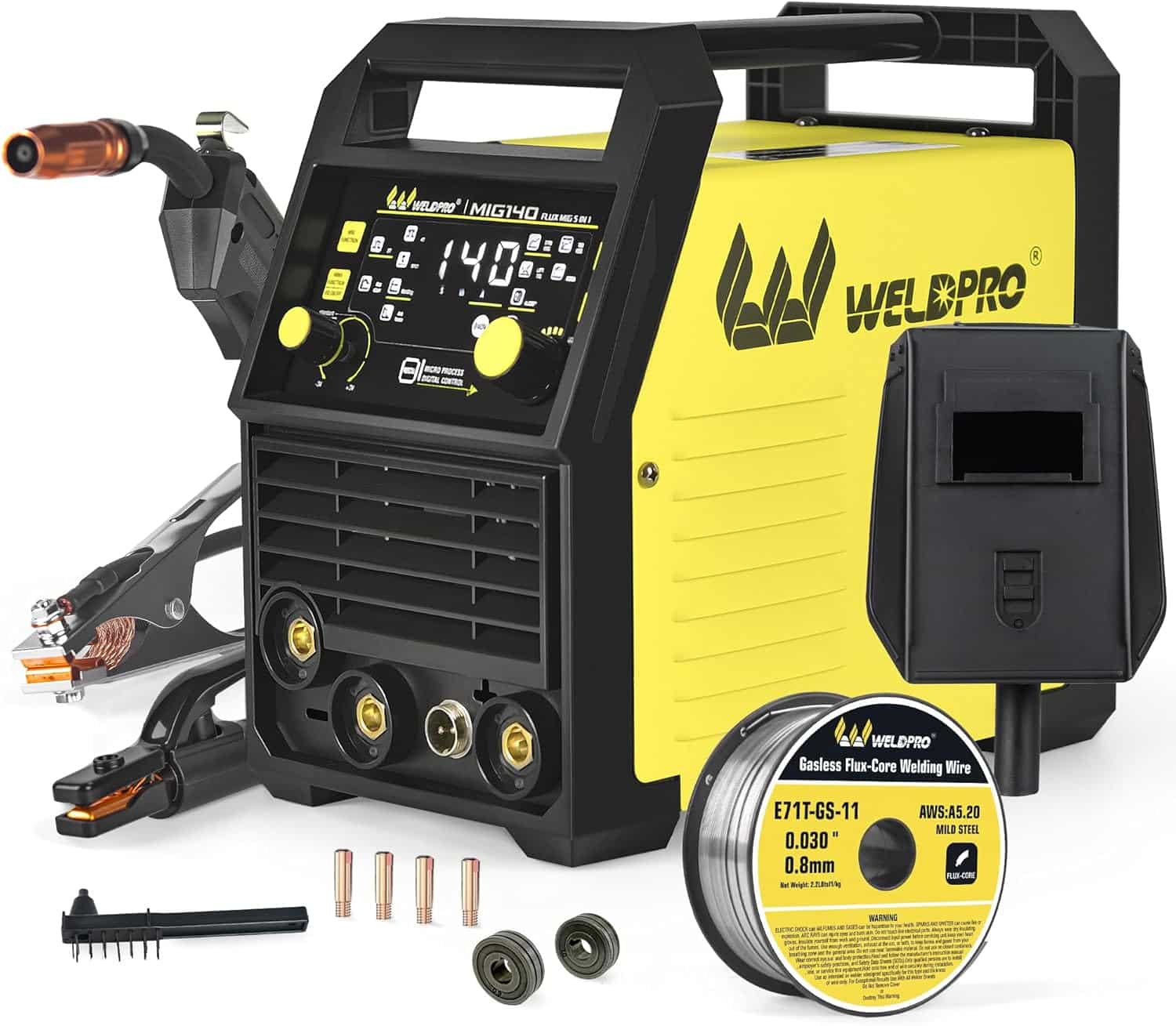 WELDPRO 140A 5-in-1 Flux Core Welder