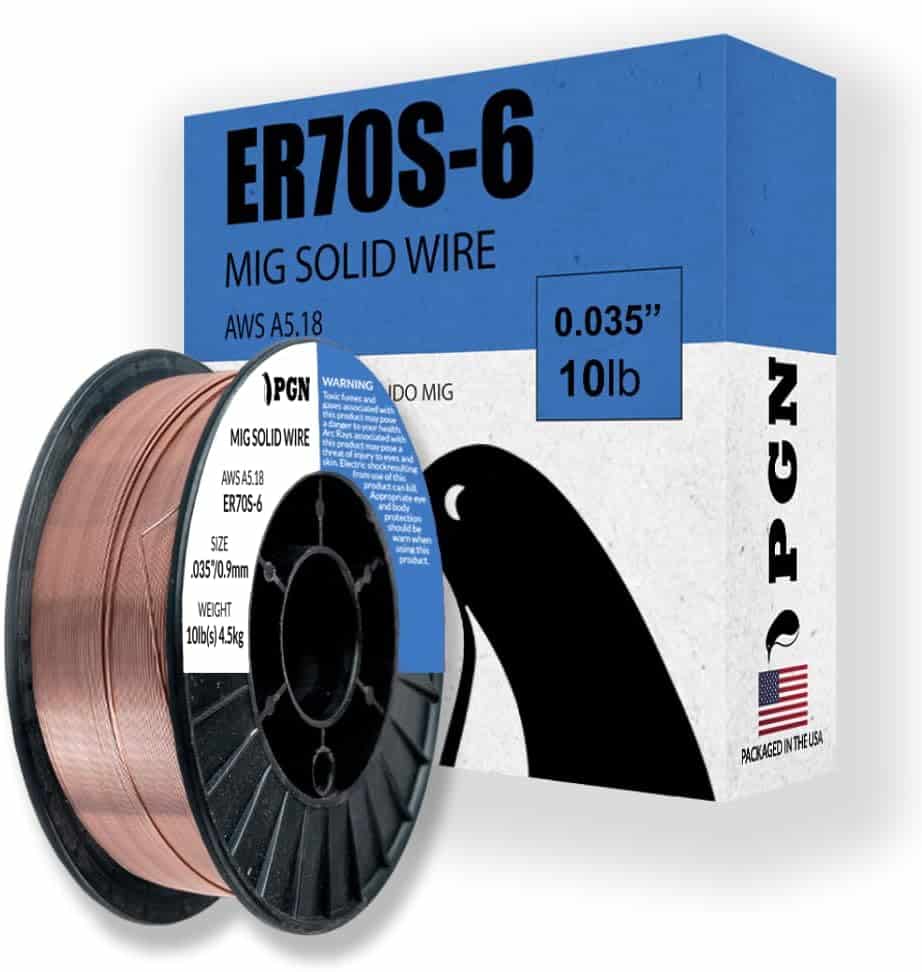 PGN ER70S-6 .035" Solid MIG Welding Wire — 10 lb Spool