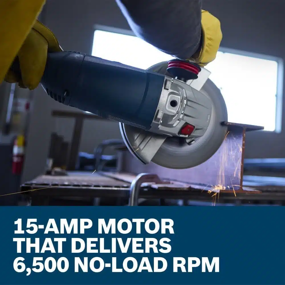 Bosch GWS25-230JR Review - 9-inch large angle grinder 5 Bosch GWS25-230JR anti-vibration side handle