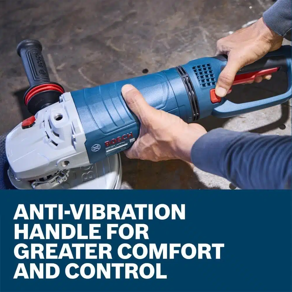 Bosch GWS25-230JR Review - 9-inch large angle grinder 3 Bosch GWS25-230JR grinding steel