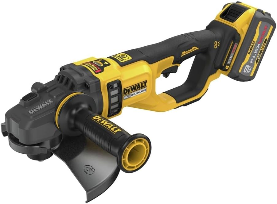 DEWALT DCG460X2 60V large angle grinder with FlexVolt battery