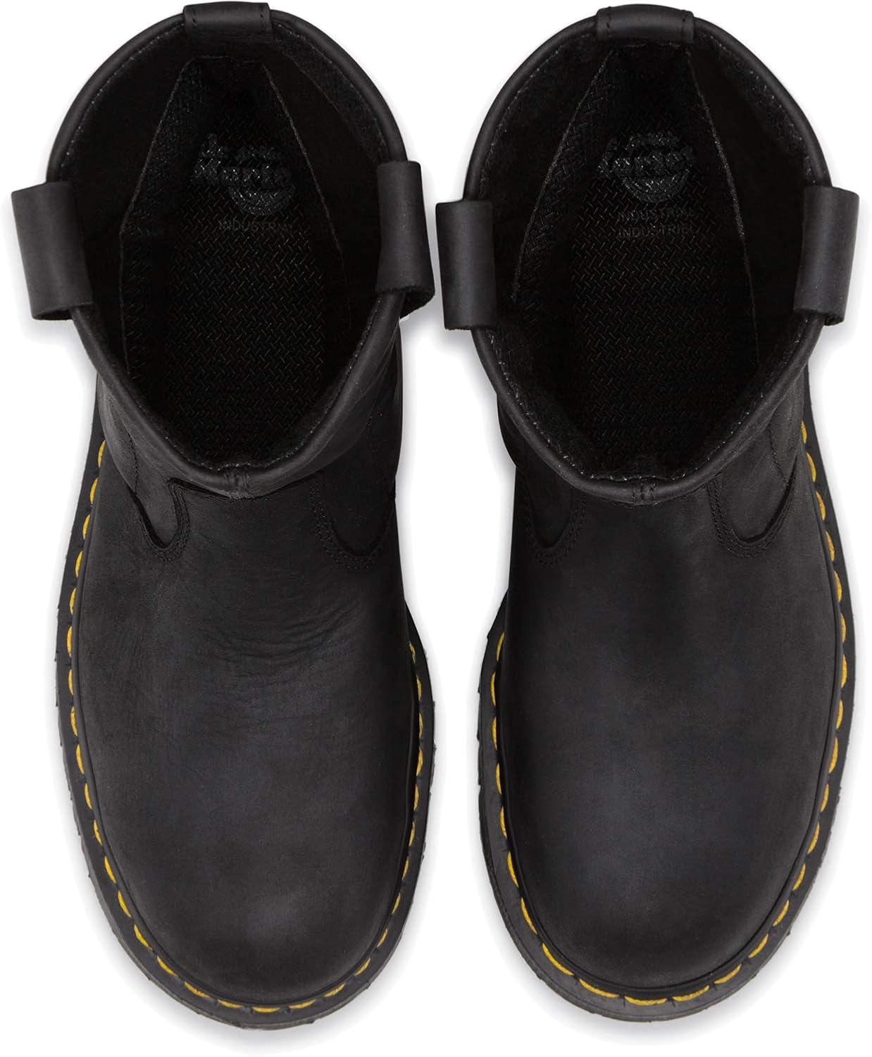 Dr. Martens Icon 2295 boots top view showing pull tabs and opening
