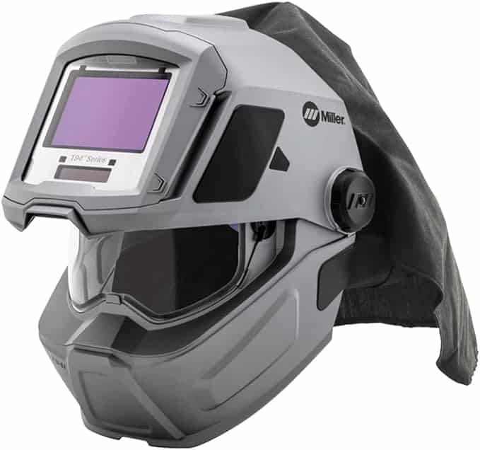 Miller T94i-R welding helmet closeup
