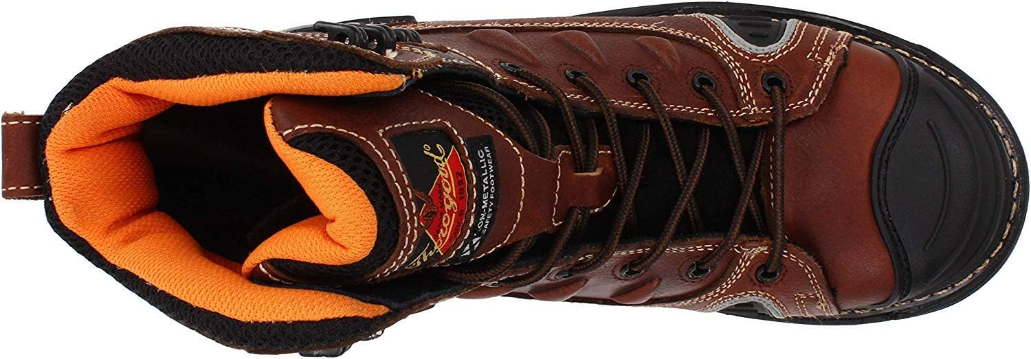 Thorogood GEN-Flex2 boot top view with orange lining
