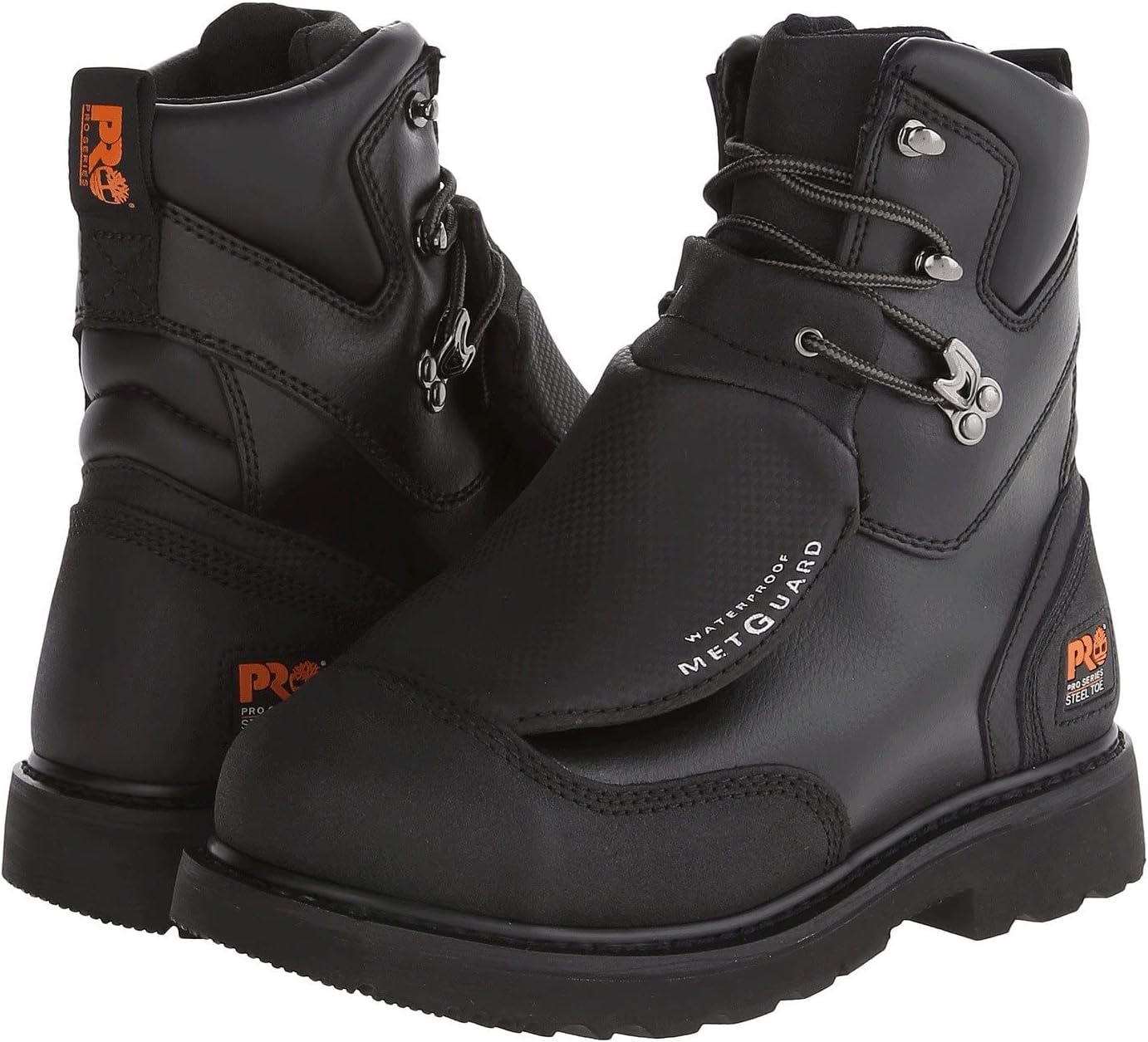 Timberland PRO Met Guard 8 Inch Steel Toe boots pair